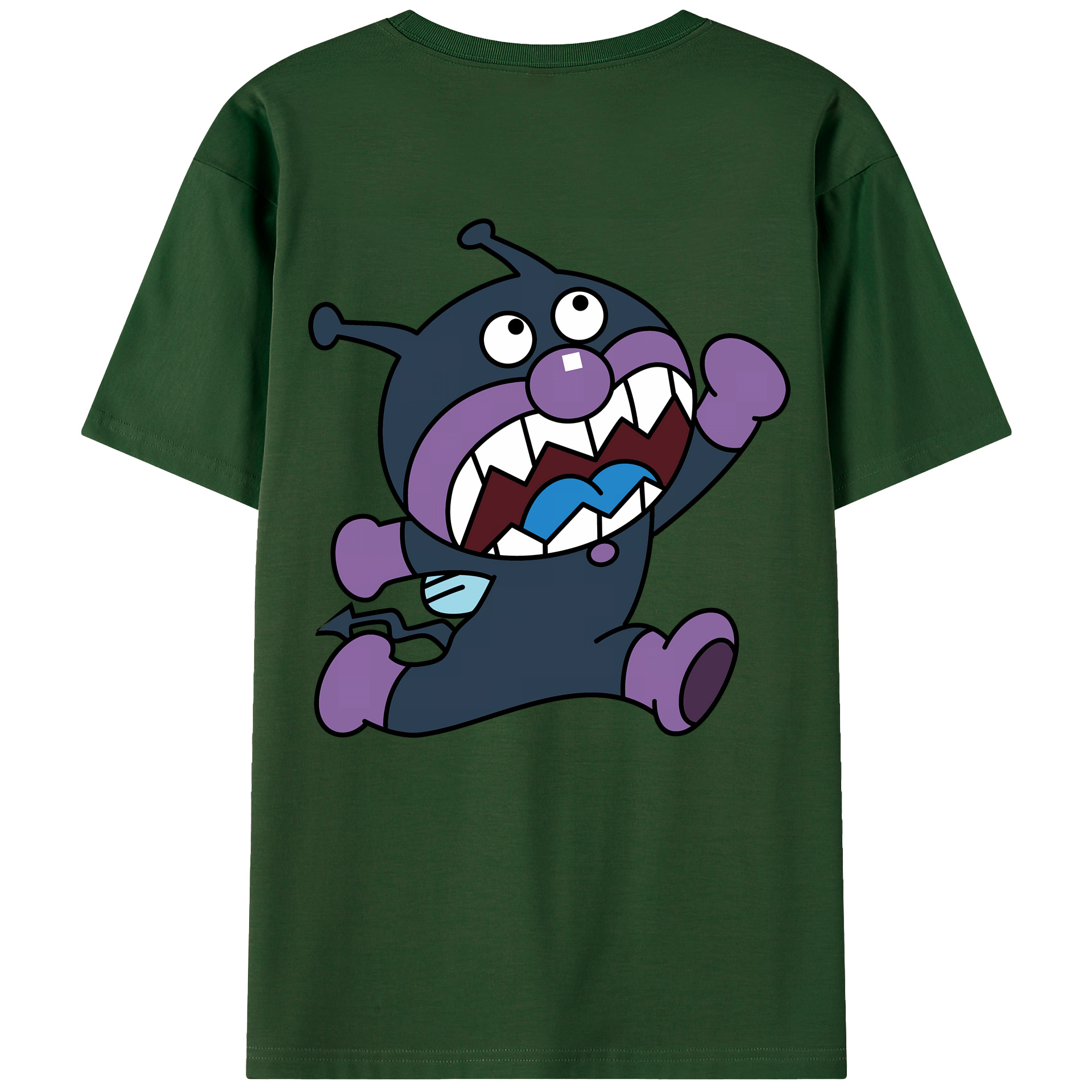 （画像用） アンパンマン Anpanman 綿100％半袖Tシャツ（背面プリント）